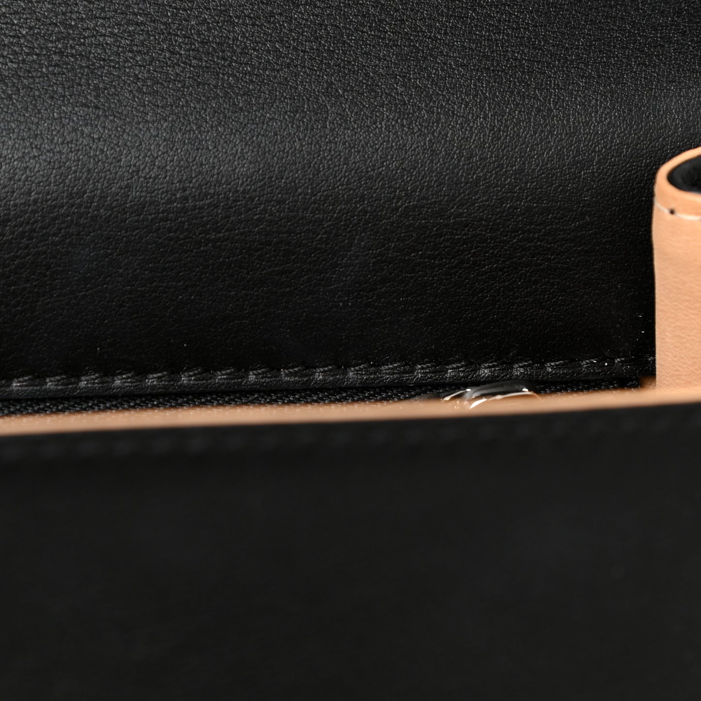 Calfskin MM Tempete Satchel Black