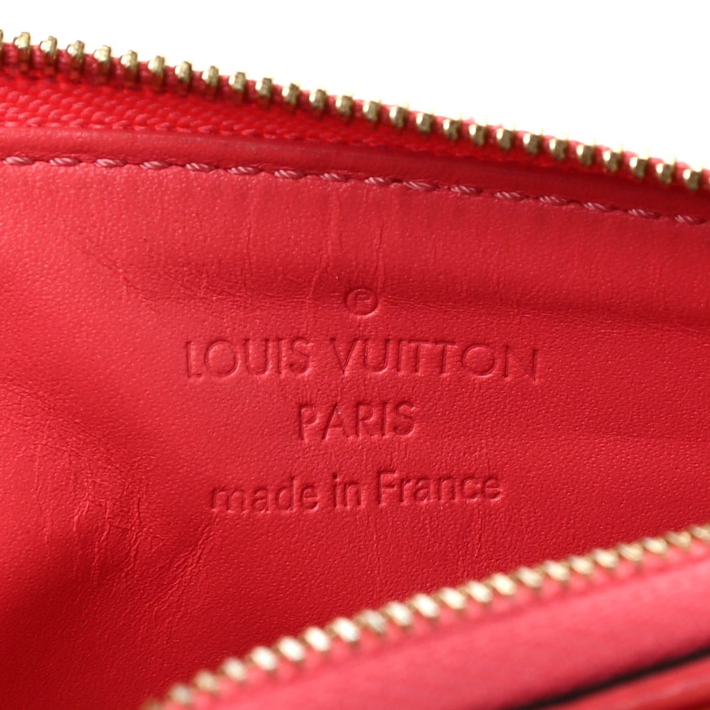 Vernis Key Pouch Rose Litchi