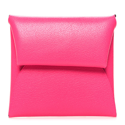 Hermes Chevre Chamkila Bastia Coin Purse Rose Pop 1 of 9