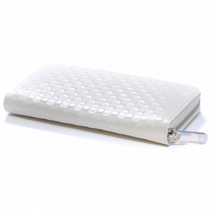 Louis Vuitton Shiny Calfskin Damier Facette Zippy Wallet Creme 5 of 8