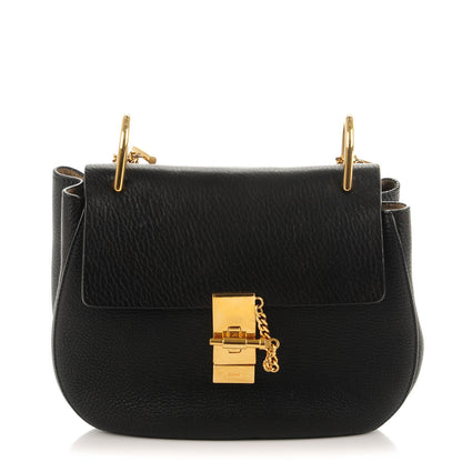 Chloe Grained Lambskin Drew Shoulder Bag Black 1 of 7