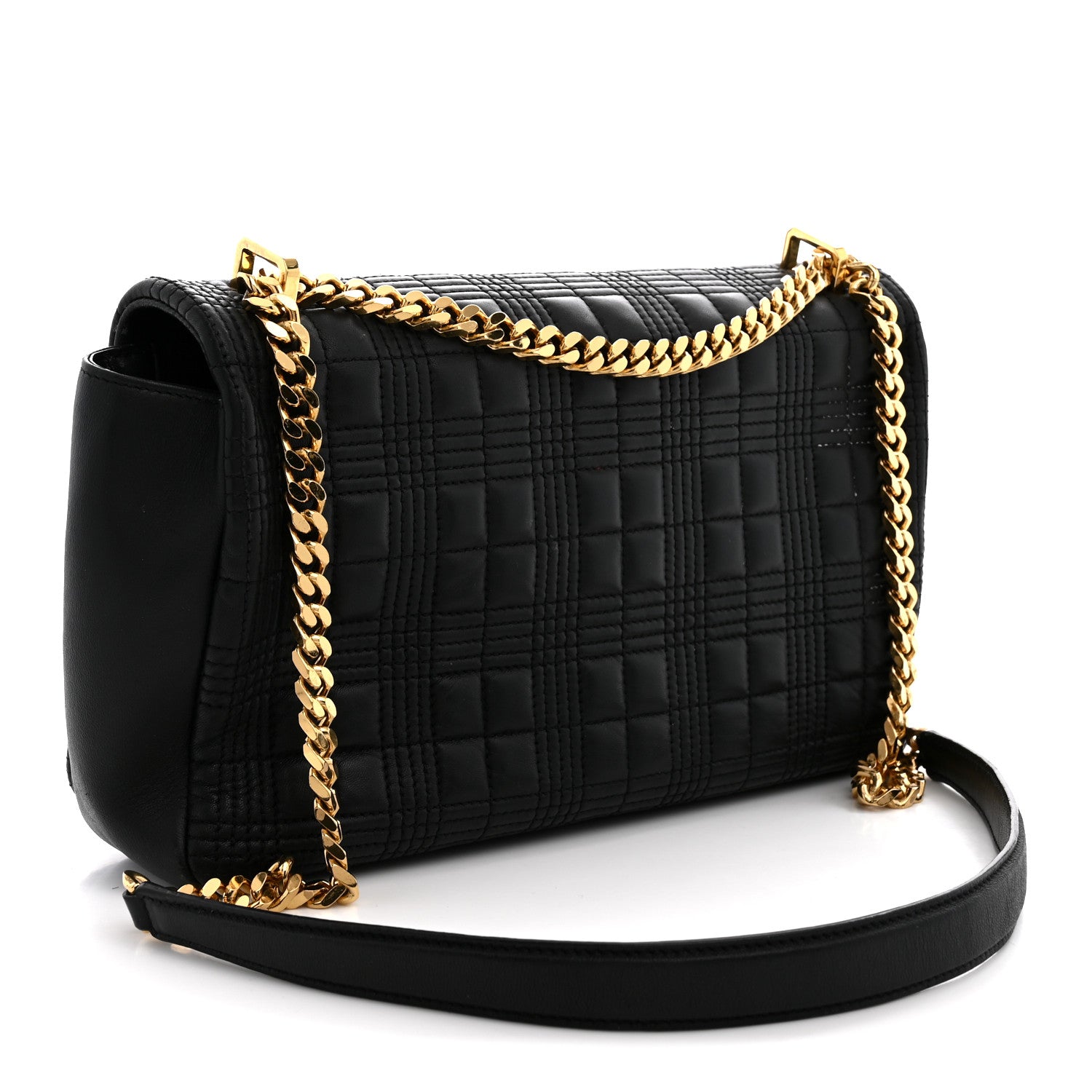 Burberry Lambskin Quilted Medium Lola Bag Black 3 of 14