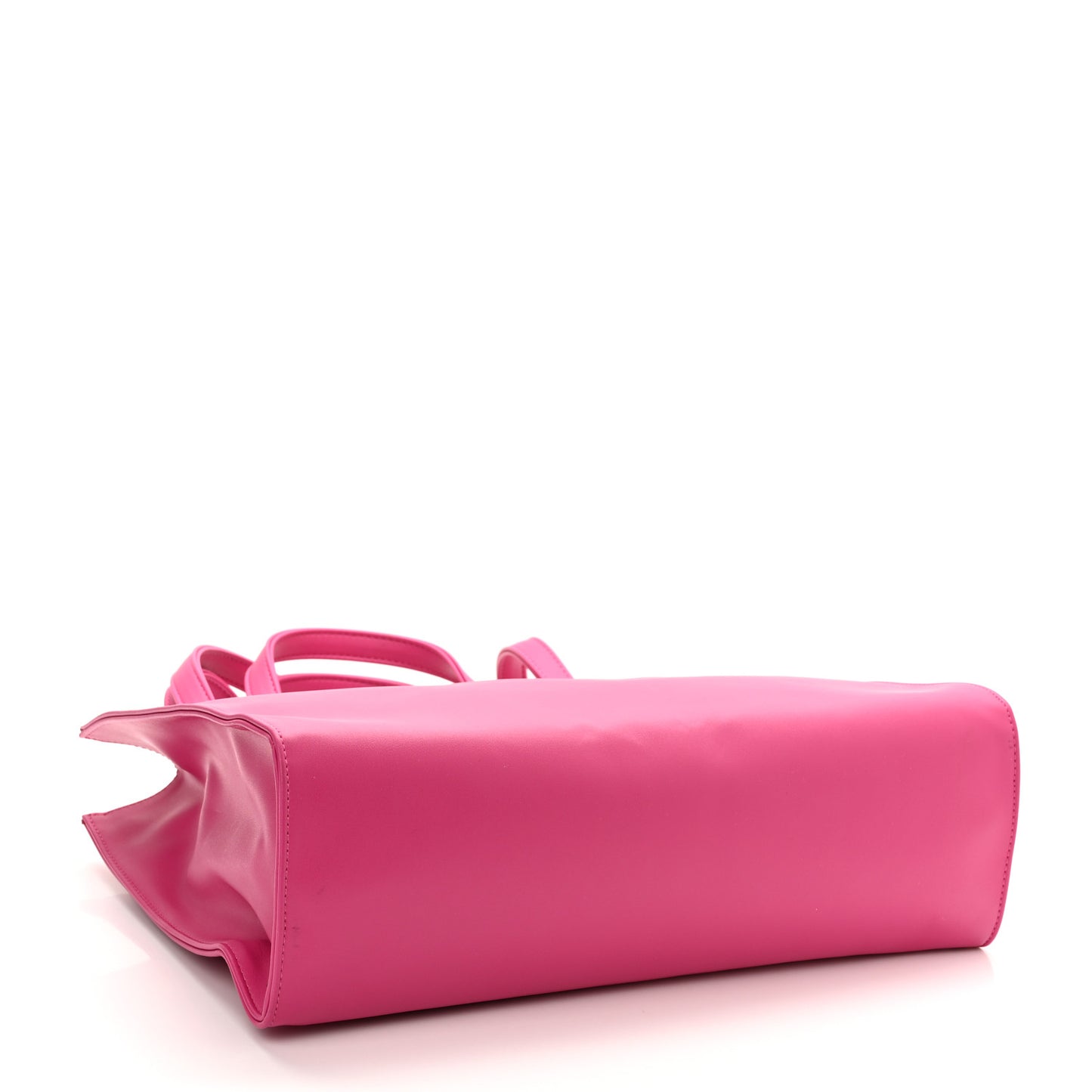 Vegan Leather Medium Shopping Bag Pink