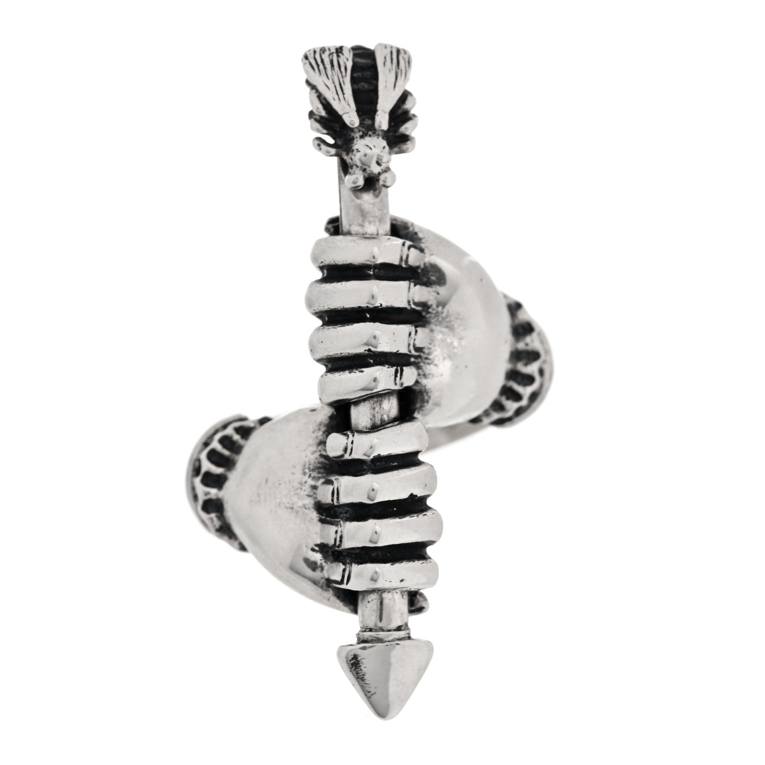 Gucci Sterling Silver Arrow Ring 52 6 1 of 3