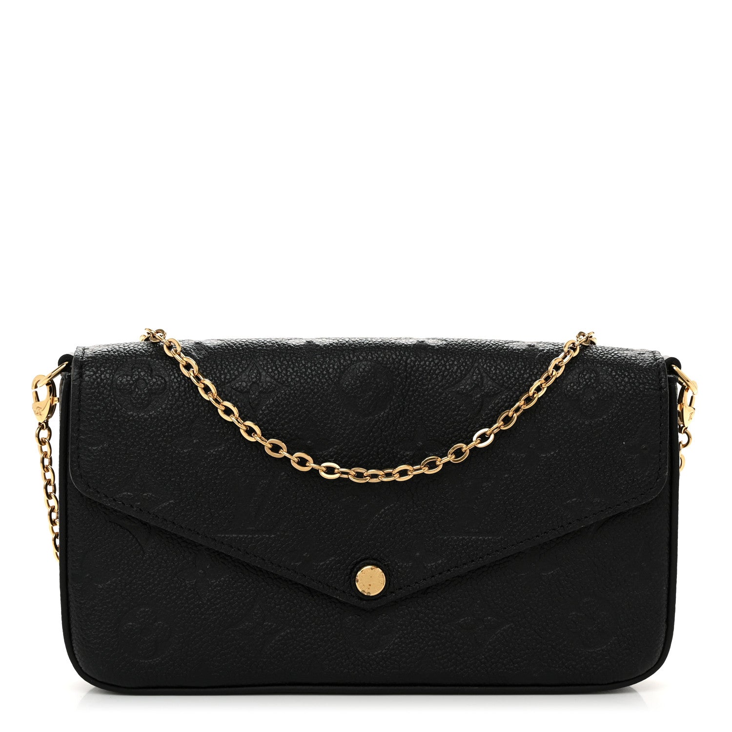 Louis Vuitton Empreinte Pochette Felicie Chain Wallet Black 1 of 10