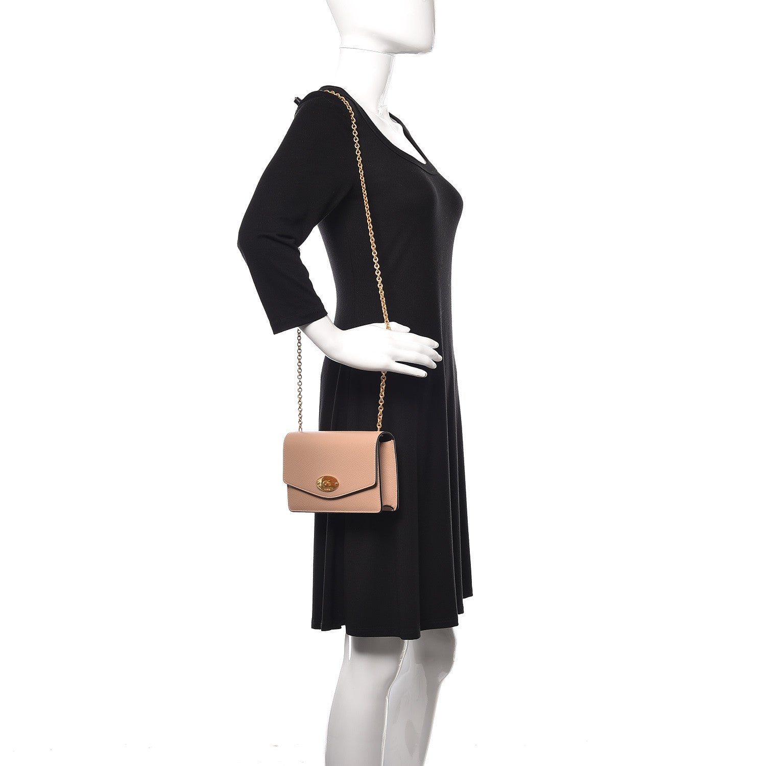 Mulberry Small Classic Grain Calfskin Small Darley Rosewater 2 of 9