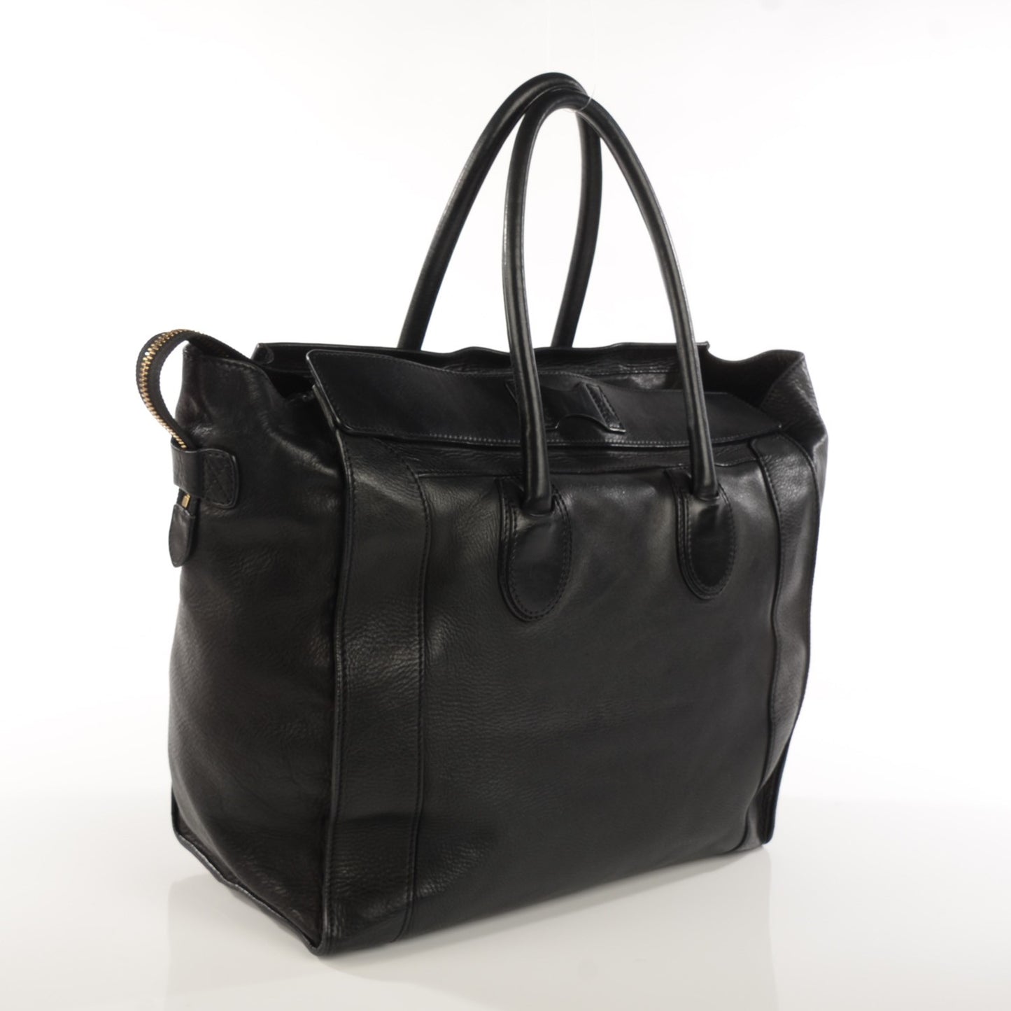 Smooth Calfskin Medium Luggage Black