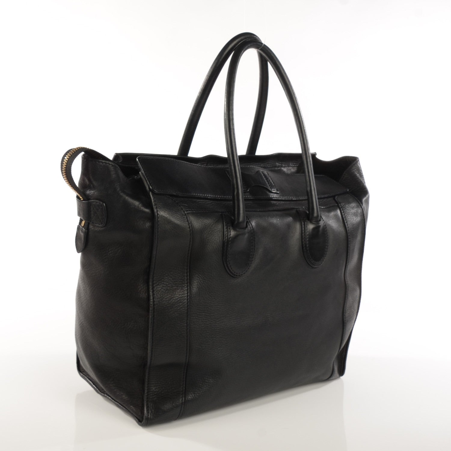 Celine Smooth Calfskin Medium Luggage Black 3 of 9