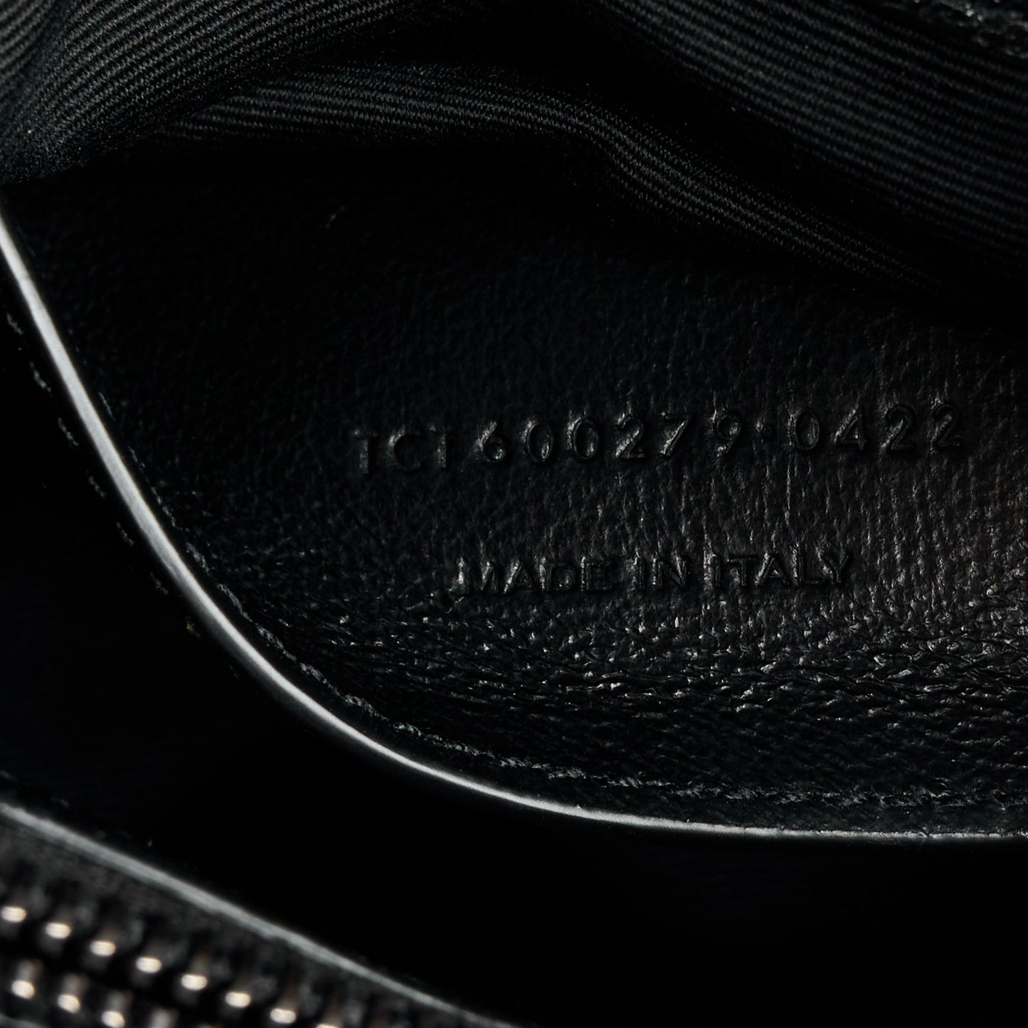 Sheepskin Matelasse Chevron Monogram Medium College Bag Black
