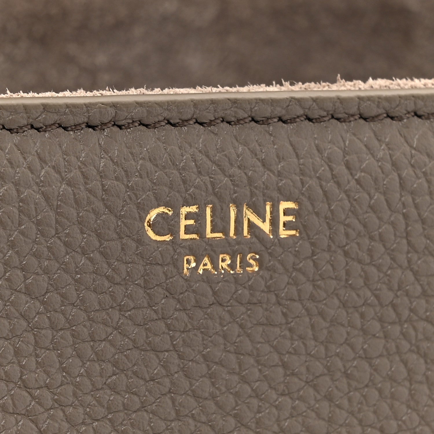 Celine Grained Calfskin Teen Soft 16 Shoulder Bag Taupe 6 of 10