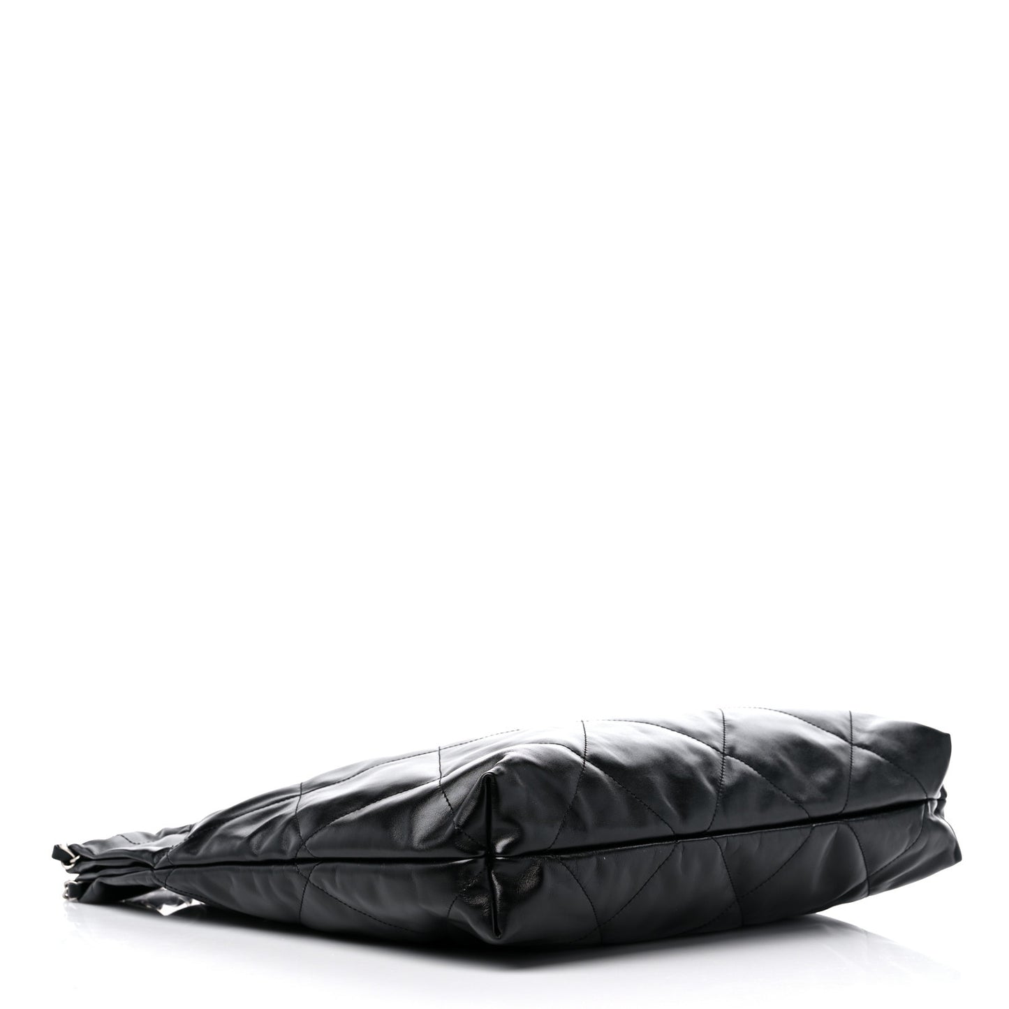Shiny Calfskin Quilted Chanel 22 Black