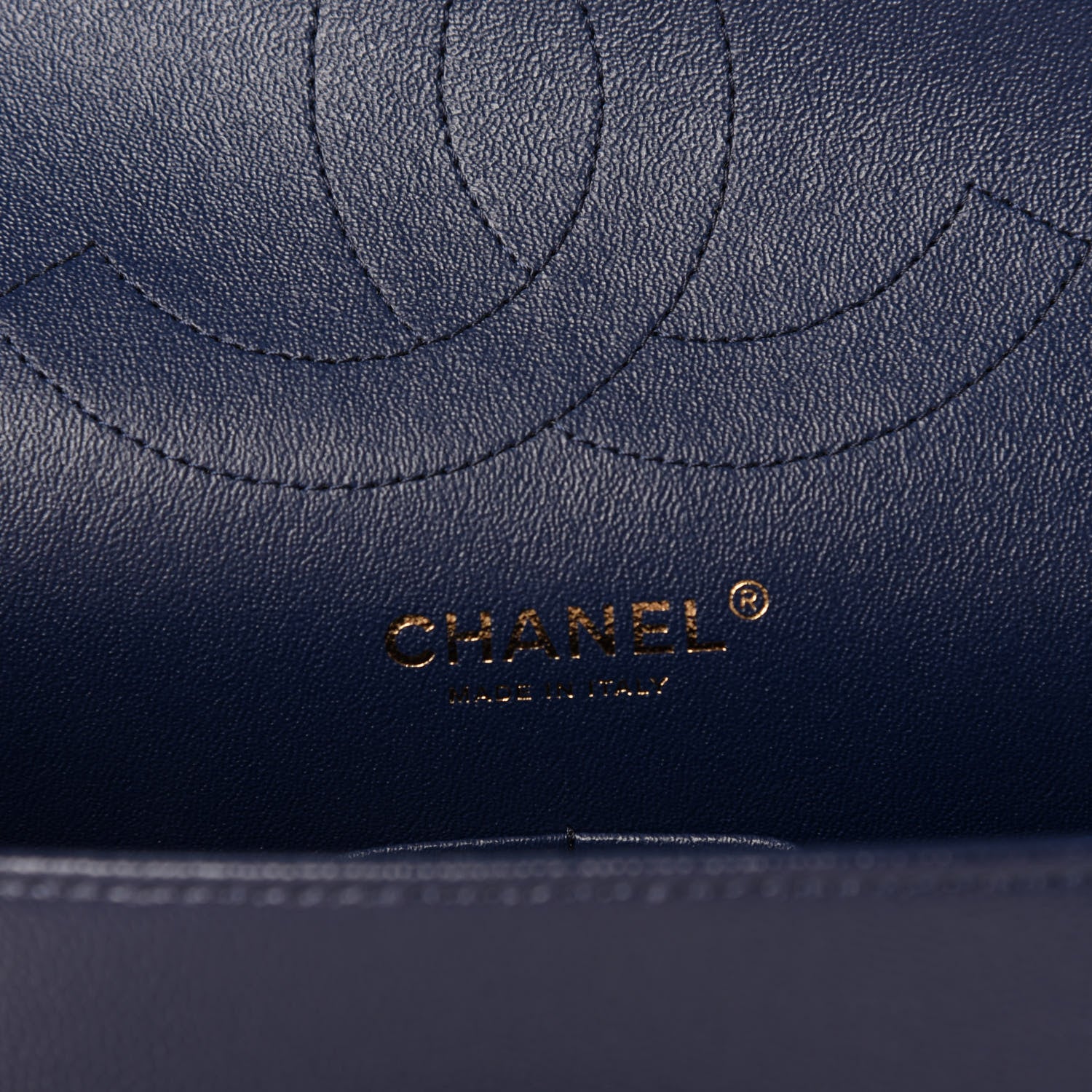 Chanel Caviar Quilted Jumbo Double Flap Navy Blue 6 of 10