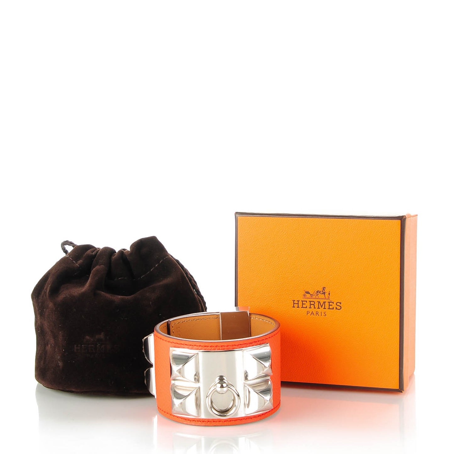 Epsom Collier De Chien CDC Bracelet Poppy