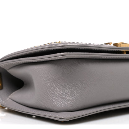 Chanel Caviar Quilted Chain Around Medium Boy Flap Grey 9 of 10