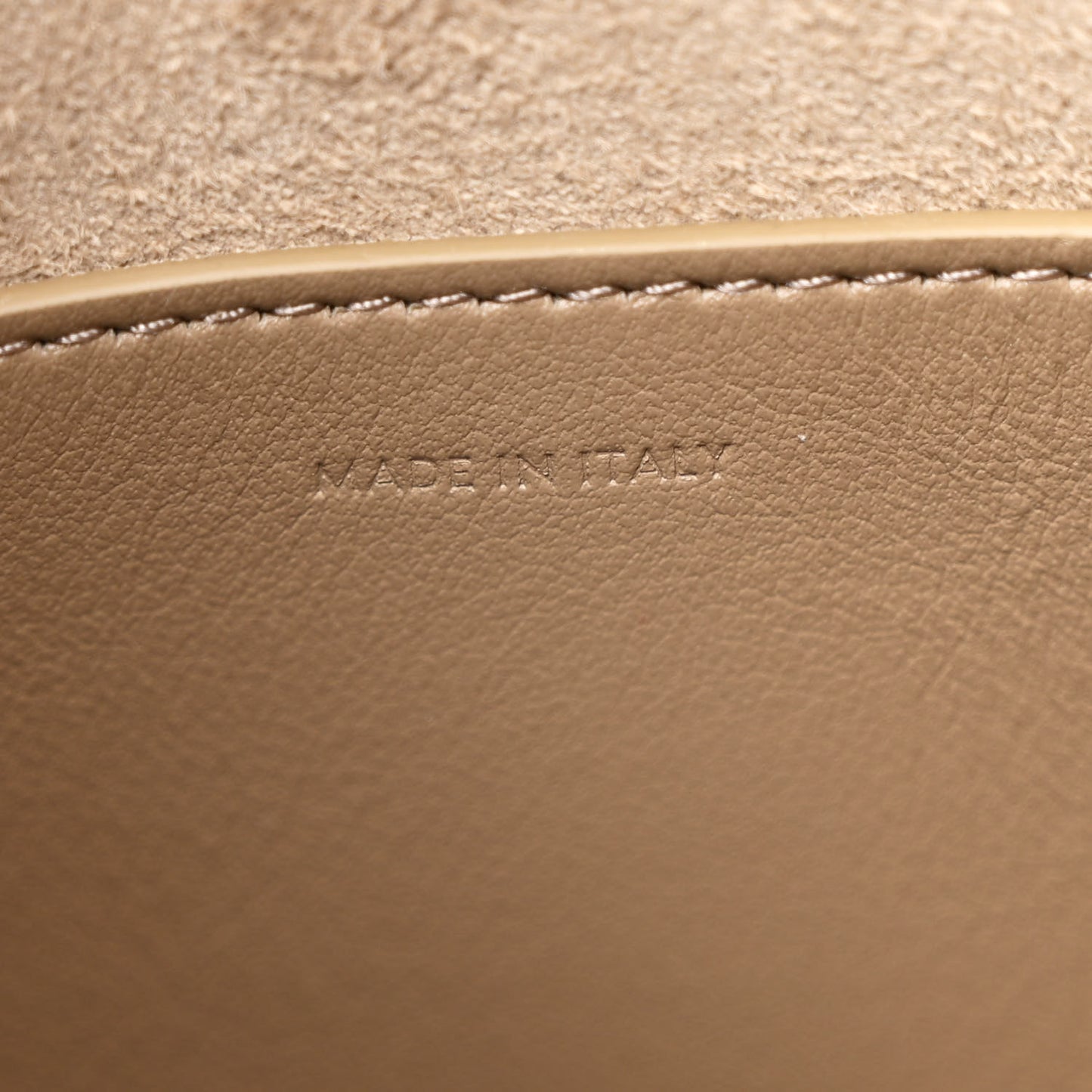 Smooth Calfskin Small Cuir Triomphe Bucket Bag Brown Sepia