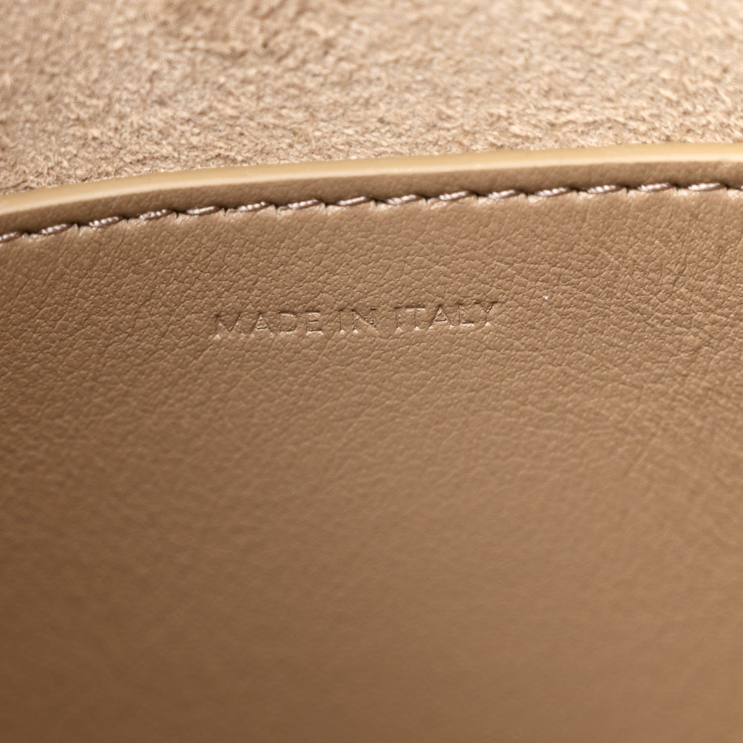 Celine Smooth Calfskin Small Cuir Triomphe Bucket Bag Brown Sepia 7 of 10