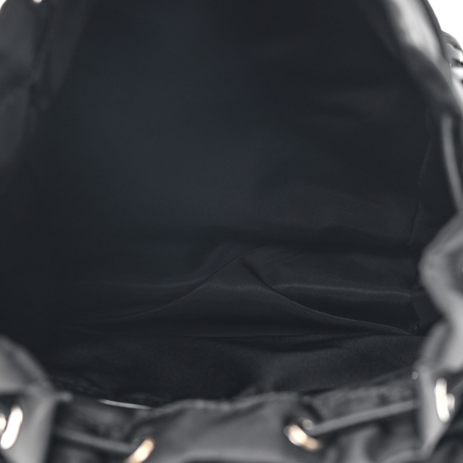 Prada Nylon Brushed Calfskin Mini Backpack Black 5 of 13