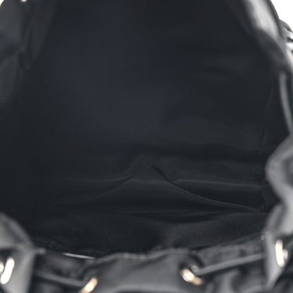 Prada Nylon Brushed Calfskin Mini Backpack Black 5 of 13
