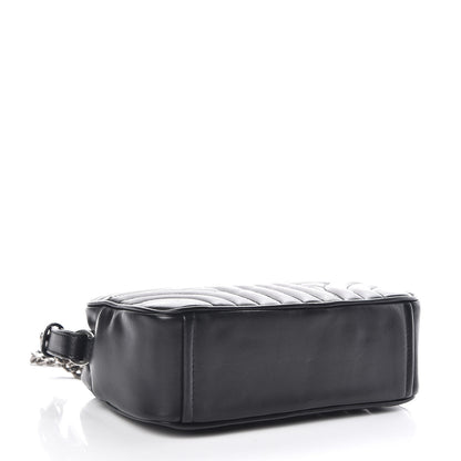 Prada Soft Calfskin Diagramme Crossbody Bag Black 4 of 8