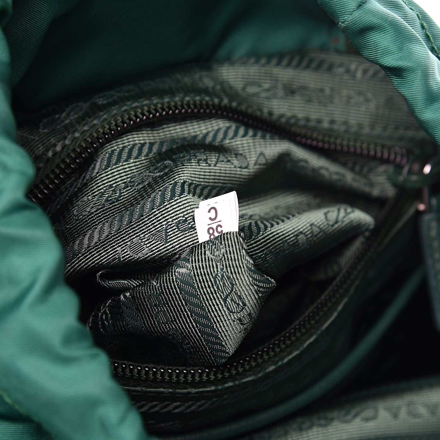 Prada Tessuto Nylon Vela Saffiano Mini Single Snap Buckle Backpack Oleandro 7 of 10