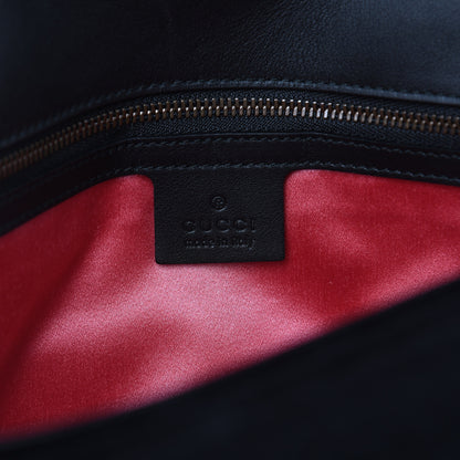 Gucci Velvet Matelasse Medium GG Marmont Shoulder Bag Black 6 of 11
