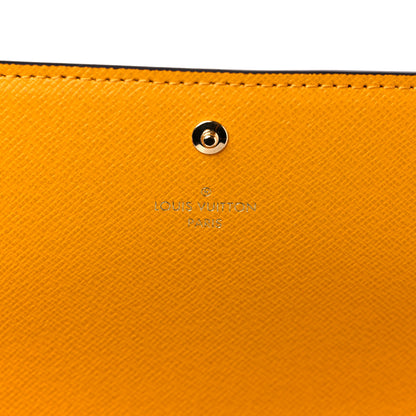 Louis Vuitton Monogram 2022 Christmas Animation Sarah Wallet Yellow 6 of 8