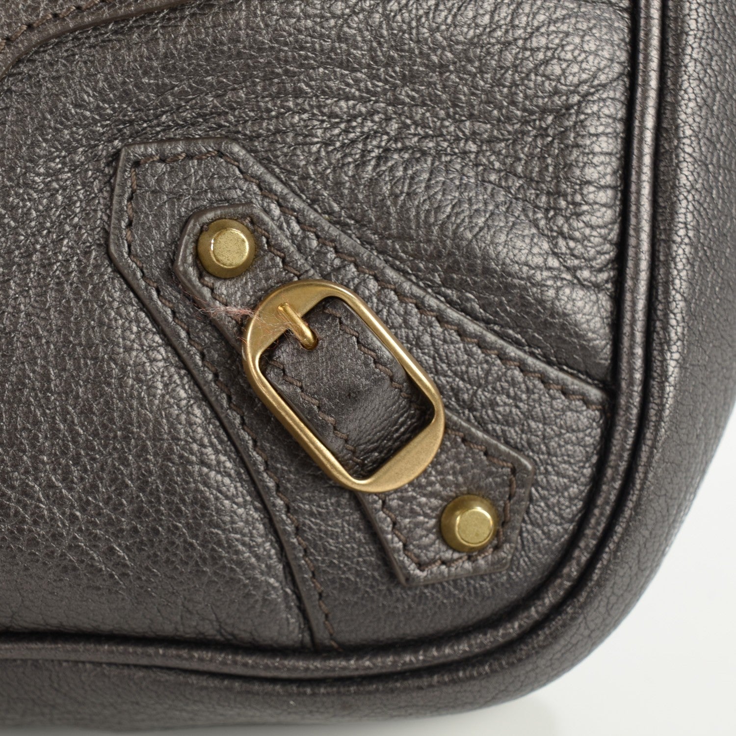 Balenciaga Chevre Pearly Classic Hardware Hip Bronze 8 of 11