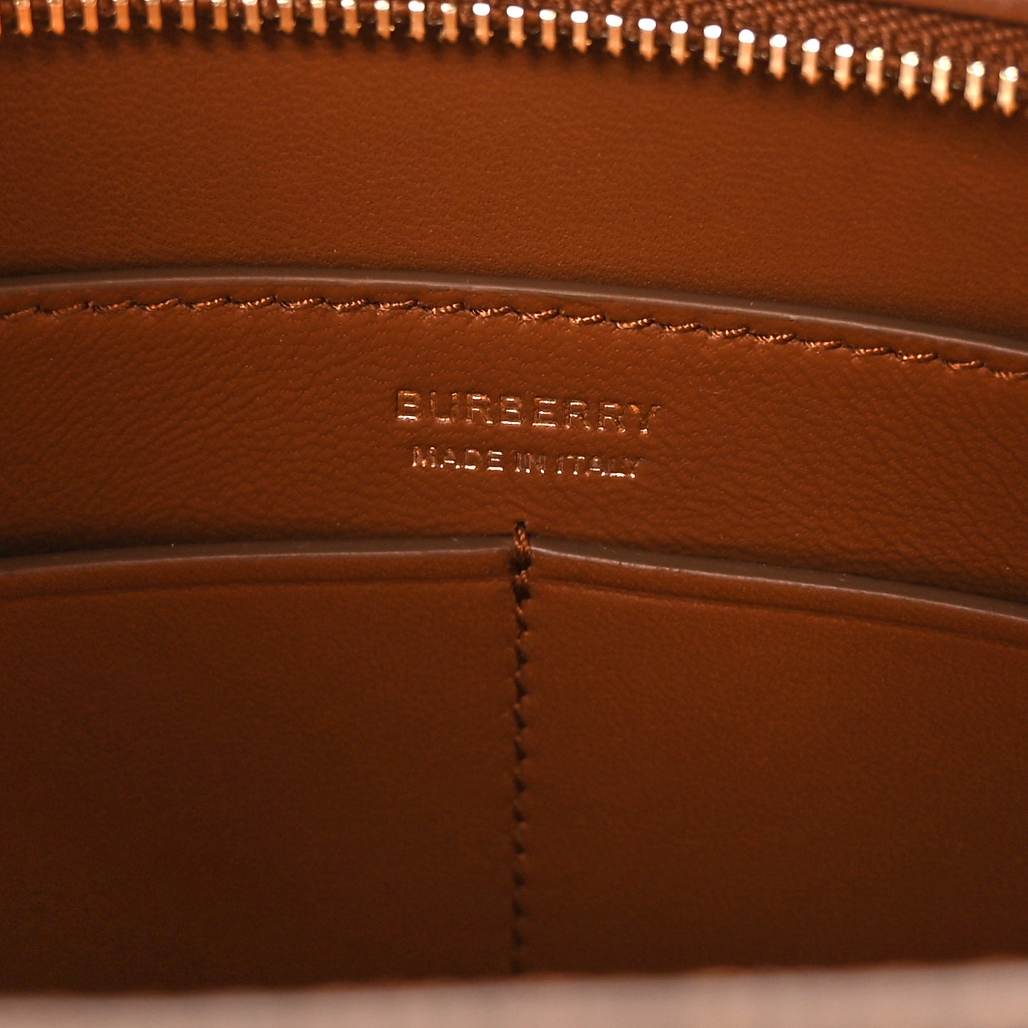 Smooth Calfskin TB Shoulder Bag Warm Tan