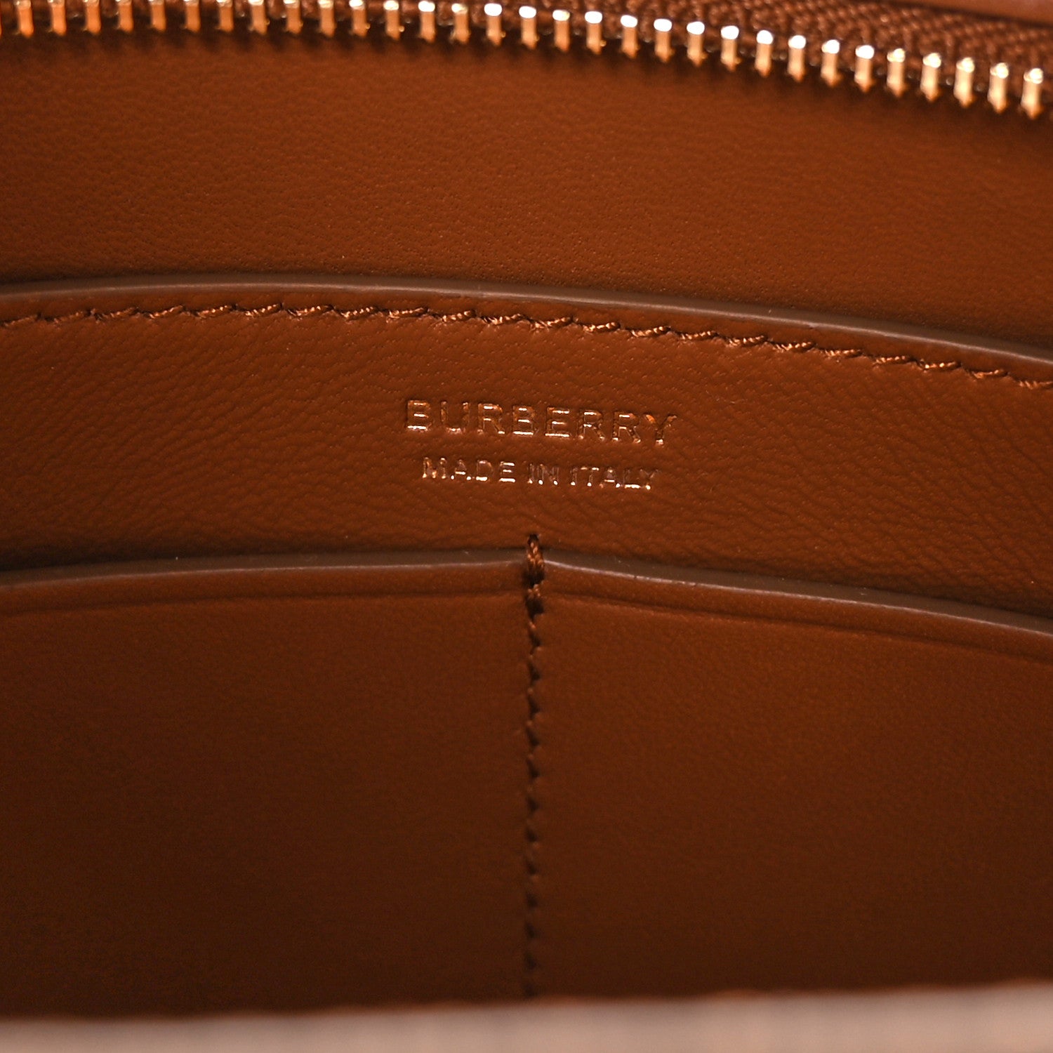 Burberry Smooth Calfskin TB Shoulder Bag Warm Tan 6 of 9