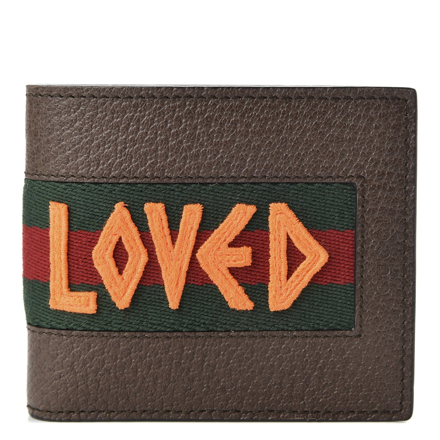 Calfskin Loved Web Wallet Brown