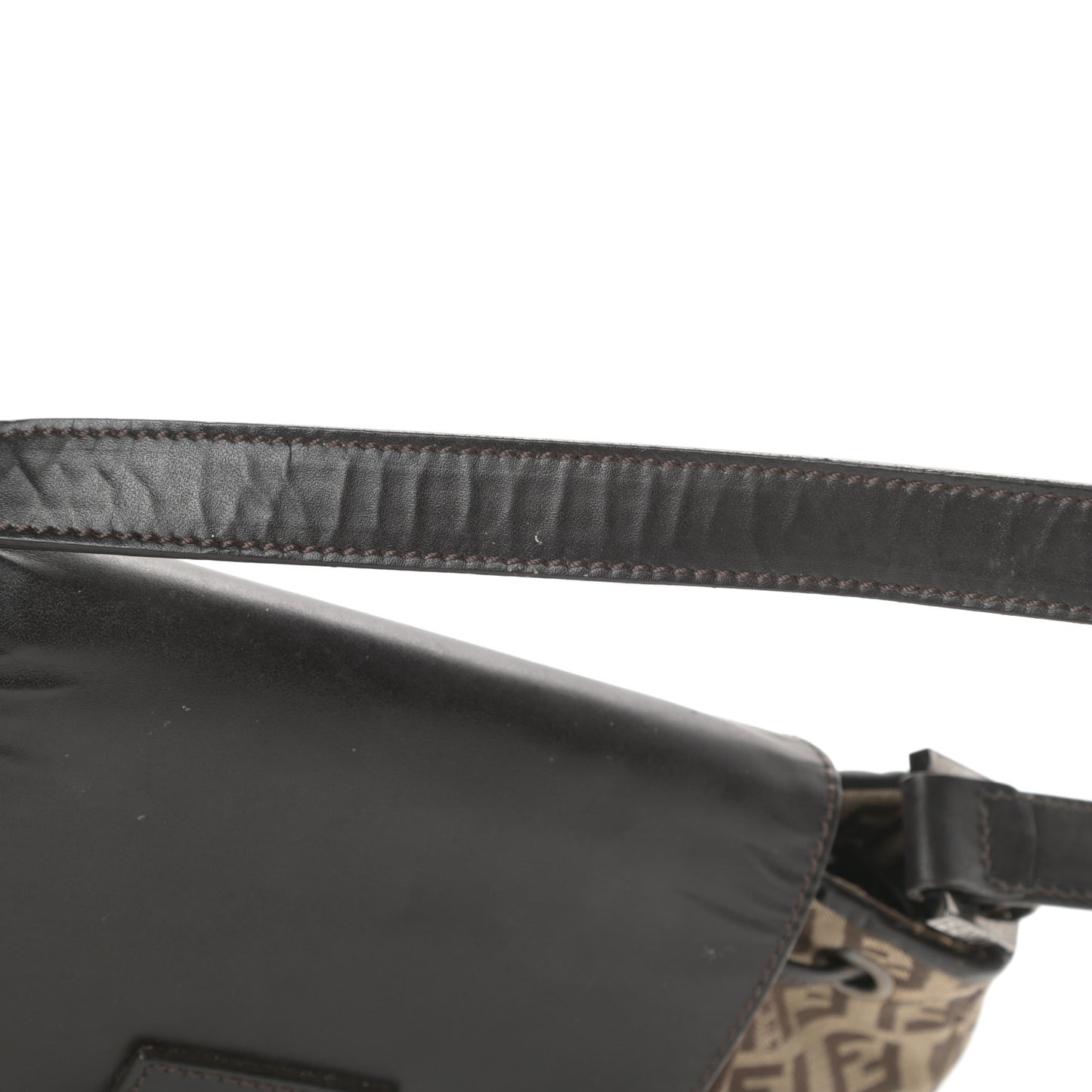 Zucchino Vitello Drawstring Shoulder Bag Testa di Moro Beige