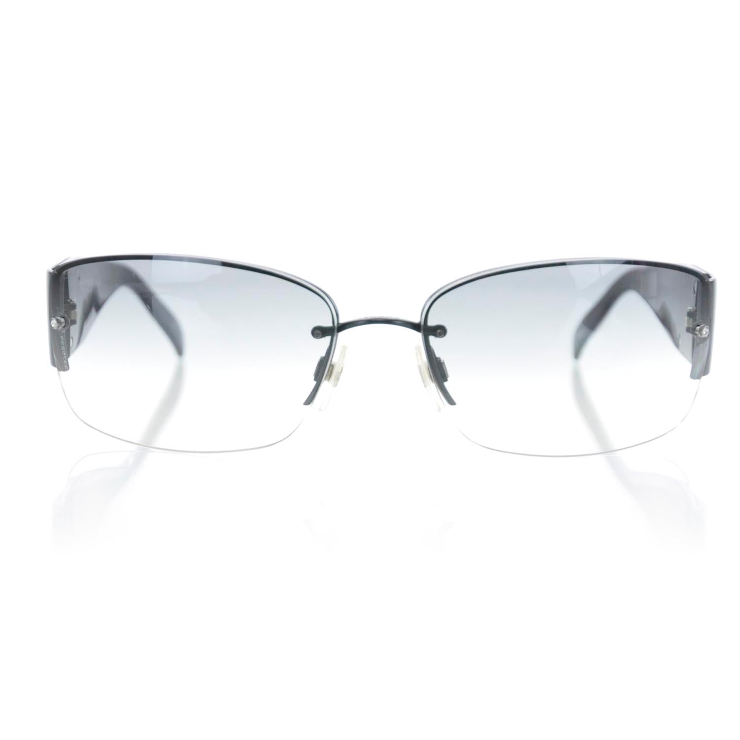 Chanel Crystal CC Logo Sunglasses 4117 B Black 2 of 7