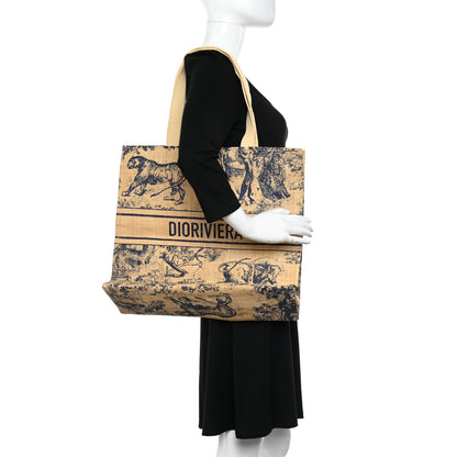 Christian Dior Straw Dioriviera Tote Beige 2 of 10