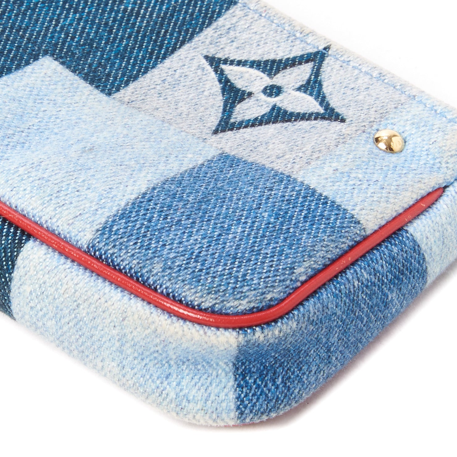 Louis Vuitton Denim Micro Pochette Accessories Denim Rouge 4 of 8