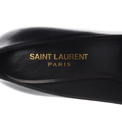 Saint Laurent Calfskin Classic Paris 80 Skinny Pumps 35 Black 7 of 9