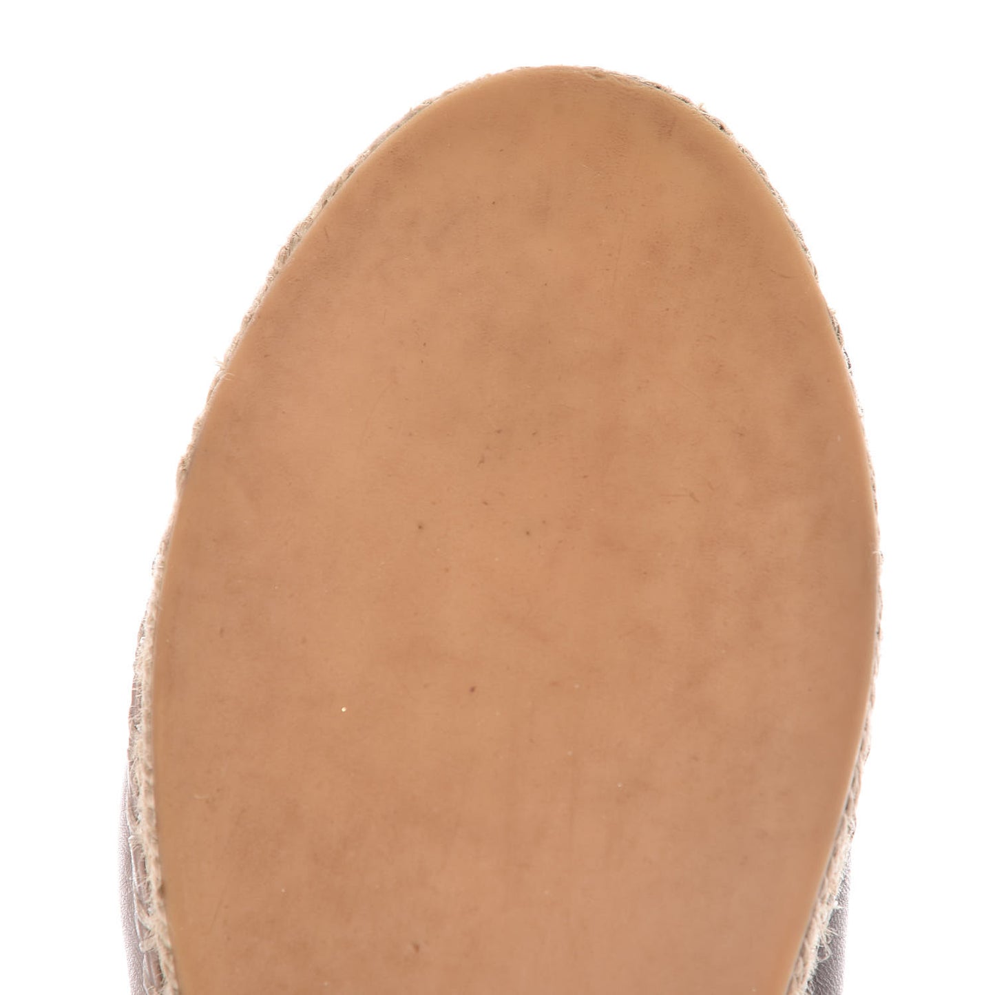 Nappa Rockstud Ballerina Espadrille Flats 37 Poudre