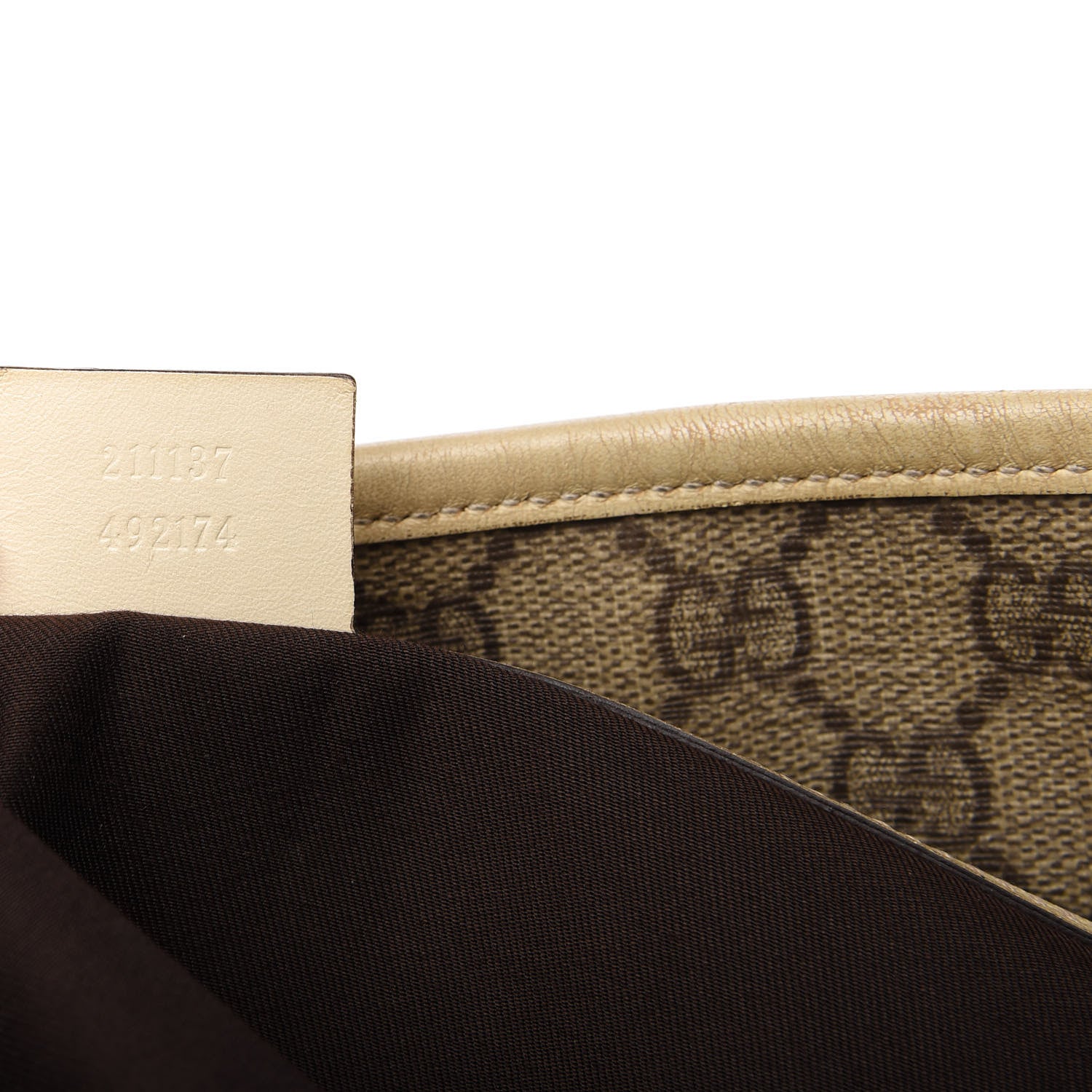 Gucci GG Supreme Monogram Medium Zippered Shopping Tote Off White 9 of 10