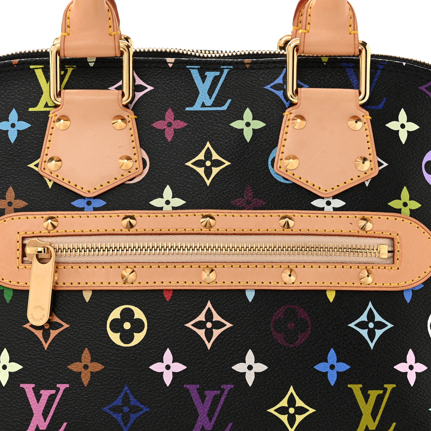Louis Vuitton LOUIS VUITTON Monogram Multicolor Alma Black 8 of 11