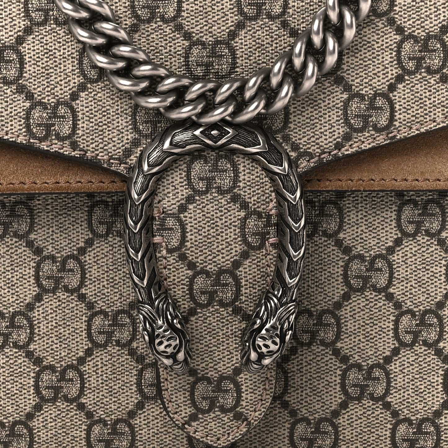 GG Supreme Monogram Mini Dionysus Shoulder Bag Taupe