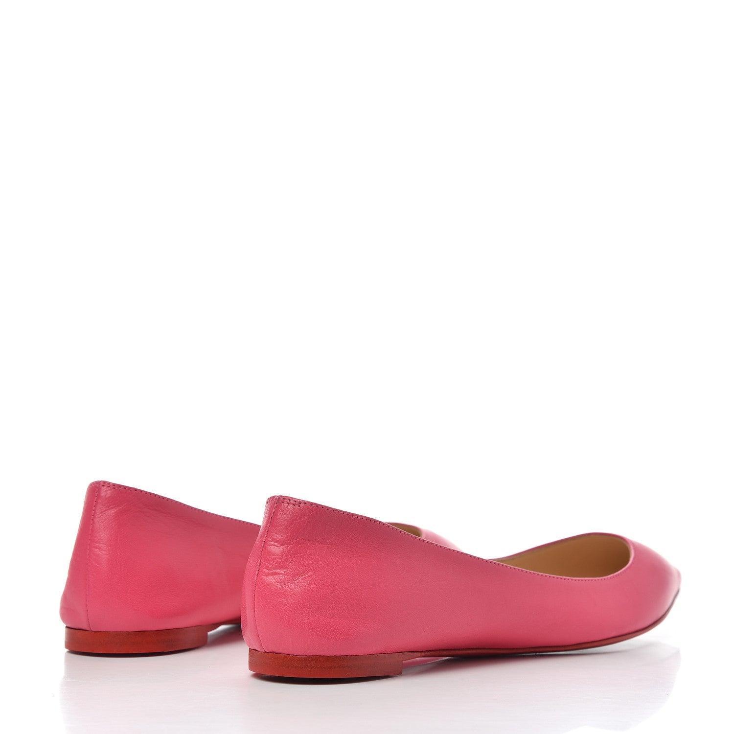 Christian Louboutin Shiny Nappa Ballalla Flats 37.5 Darling 4 of 16