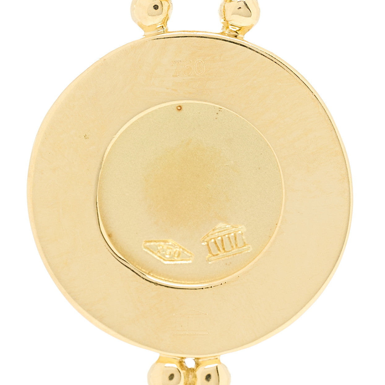 Temple St. Clair 18K Yellow Gold Diamond 10mm Pave Angel Pendant 4 of 4