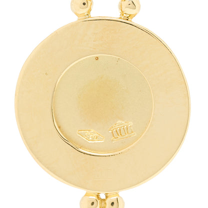 Temple St. Clair 18K Yellow Gold Diamond 10mm Pave Angel Pendant 4 of 4