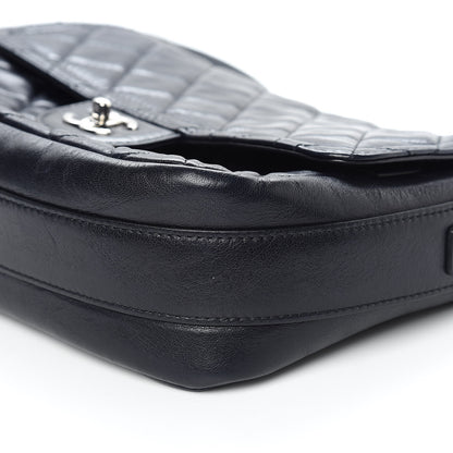Chanel Lambskin Quilted Messenger Bag Dark Navy 9 of 13