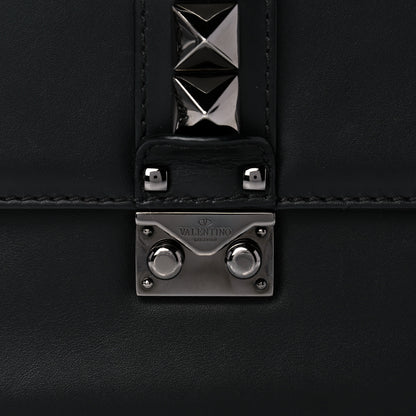 Valentino Garavani Vitello Medium Glam Lock Rockstud Flap Black 12 of 19