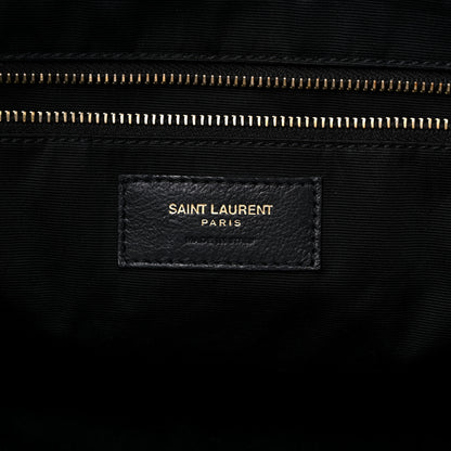 Saint Laurent Lambskin Quilted Maxi Icare Shopping Tote Black 7 of 10
