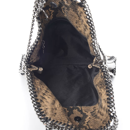 Stella McCartney Eco Python Falabella Fold Over Tote Brown 6 of 9