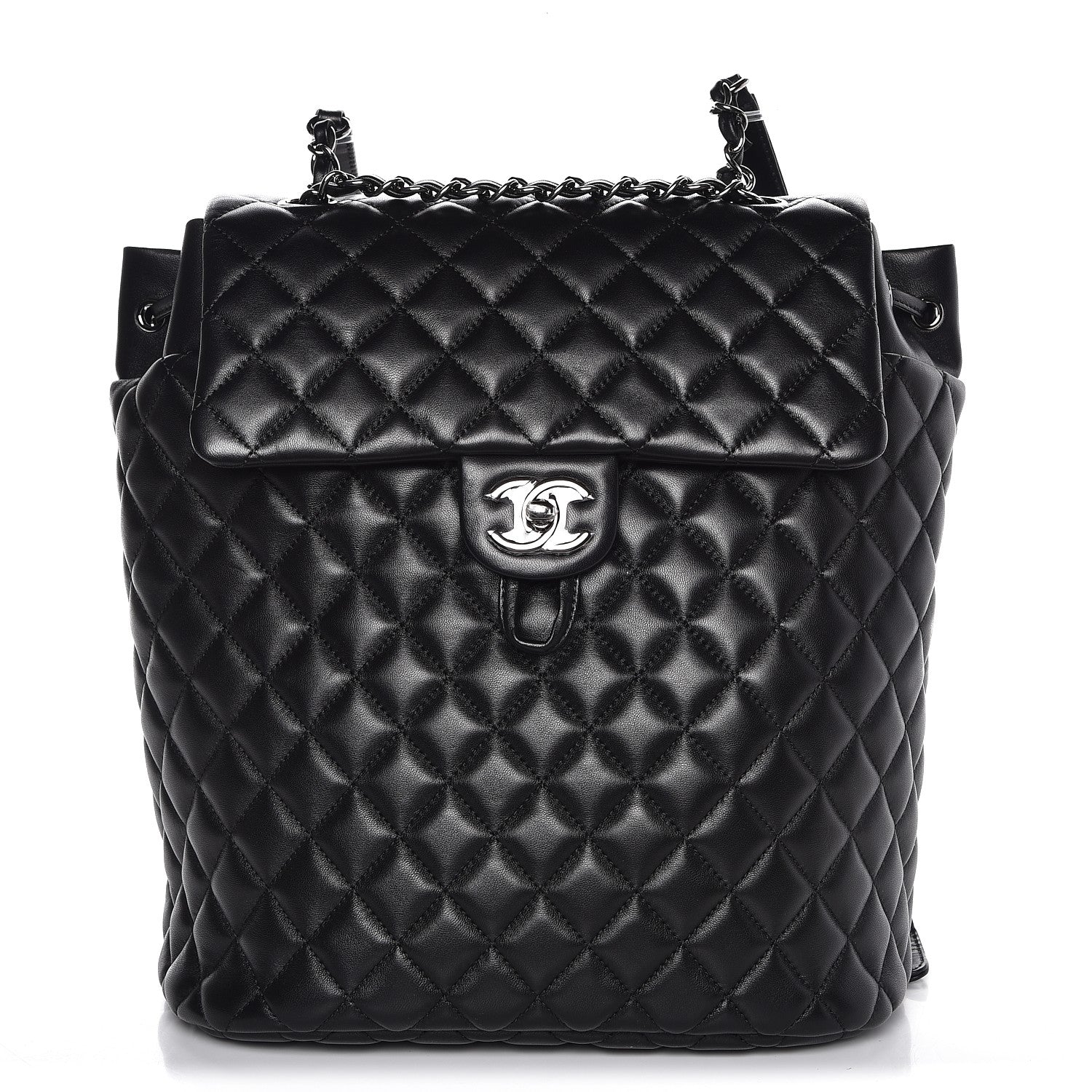 Chanel Lambskin Quilted Large Urban Spirit Backpack Black 1 of 7