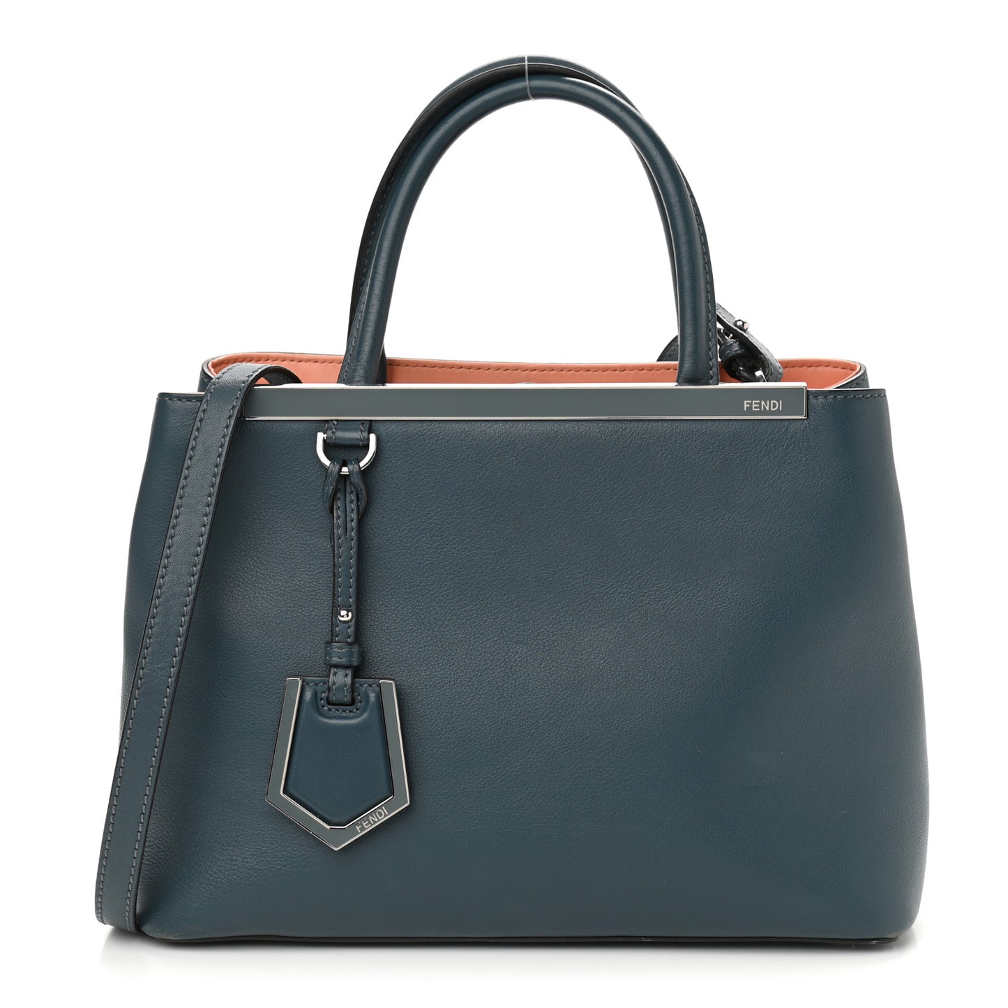 Vitello Dolce Century Petite 2Jours Tote Pavone Albicocca