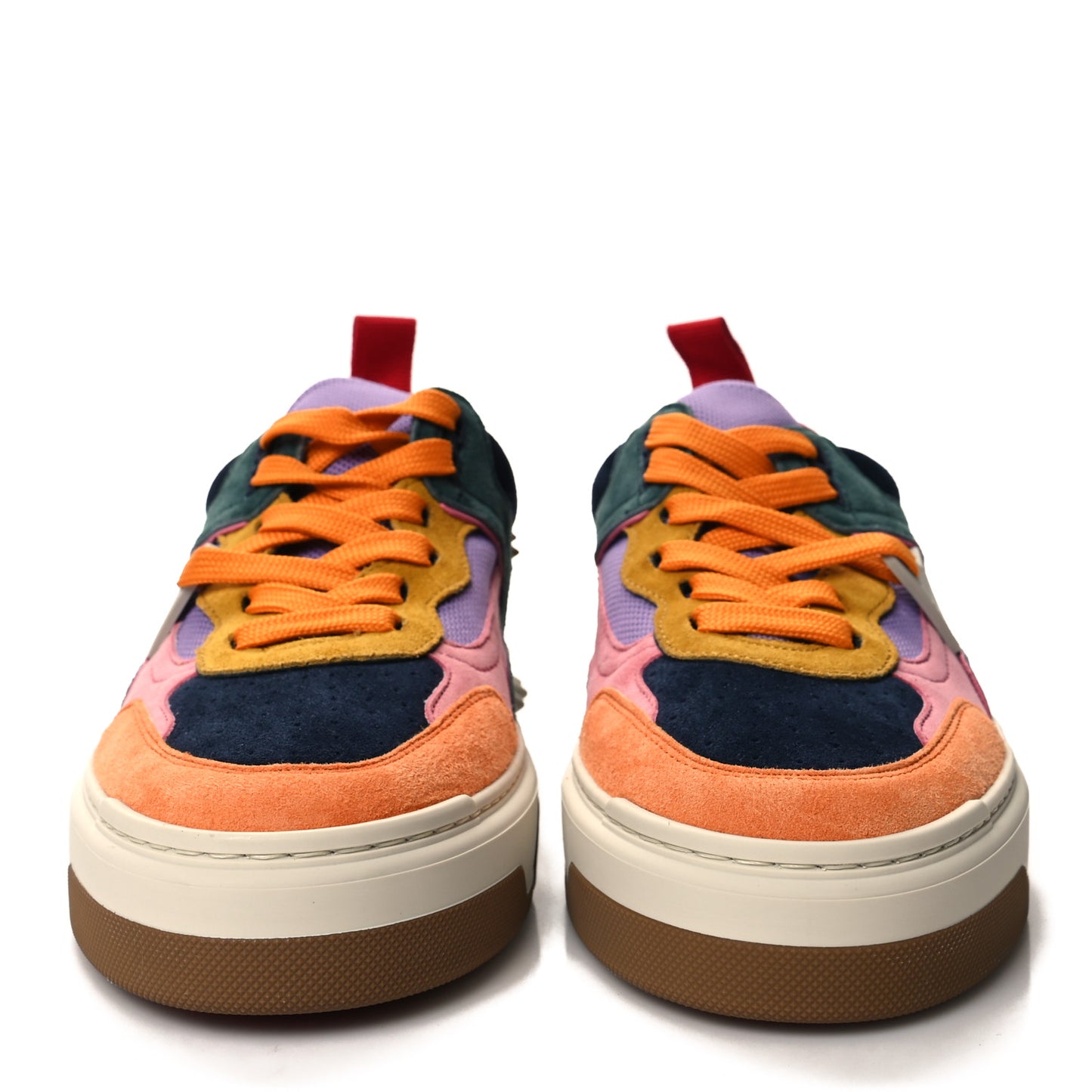 Calfskin Suede Spike Astroloubi Donna Low Top Sneakers 38.5 Multicolor