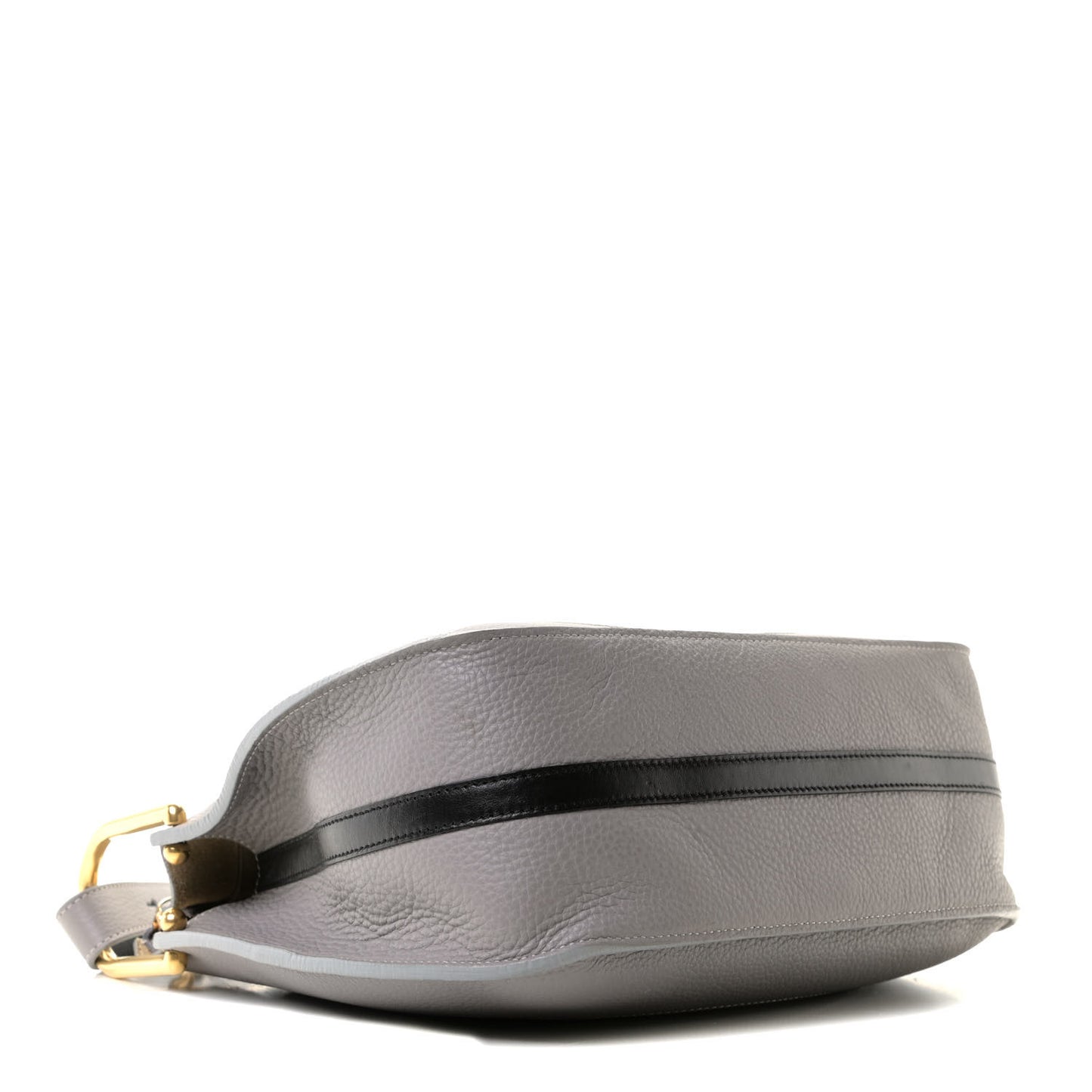Grained Calfskin Small Hayley Hobo Cashmere Grey